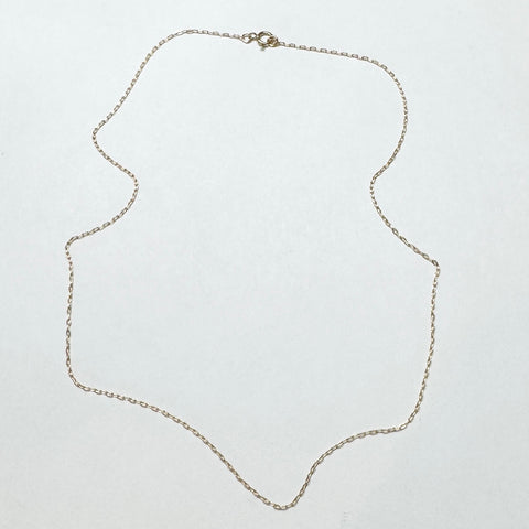 classic elon cable chain, 14k gold 16 inches