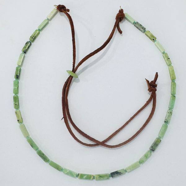 Convertible hat band, chrysoprase
