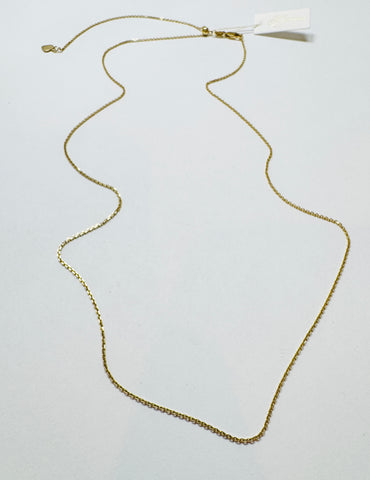 14 kt gold pulley chain