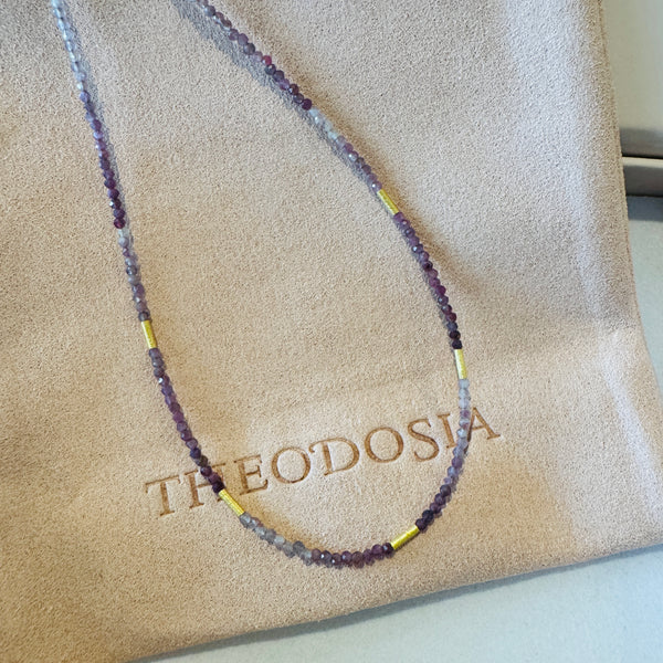 delicate five bar necklace