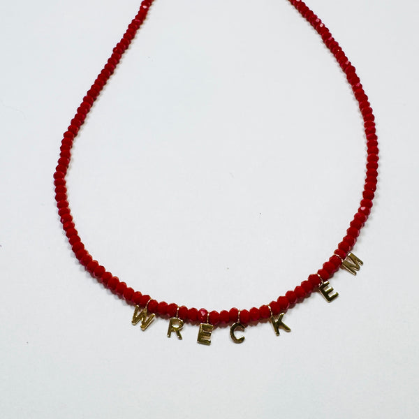 gameday letter necklace