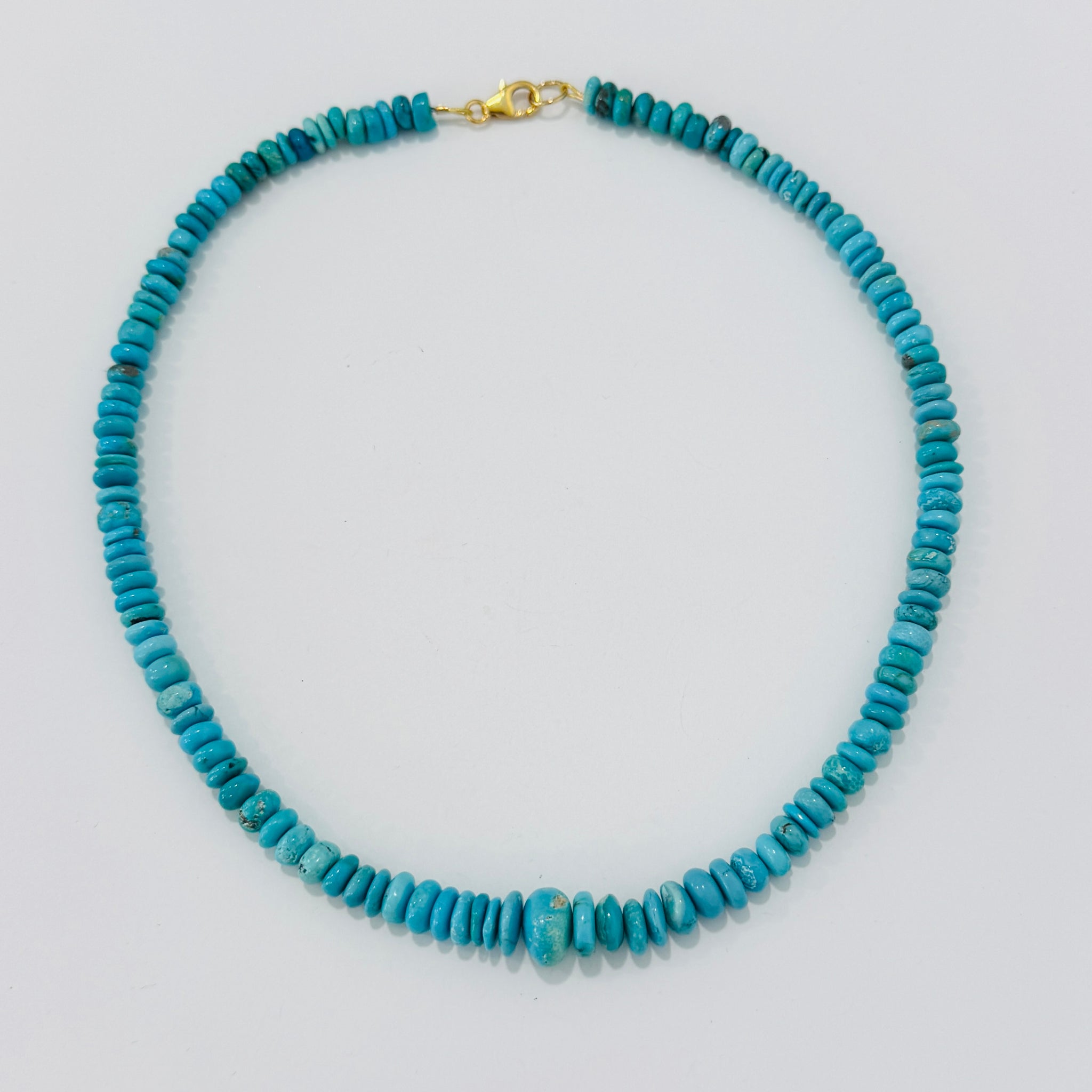 Tiffany blue turquoise candy necklace – Theodosia Jewelry