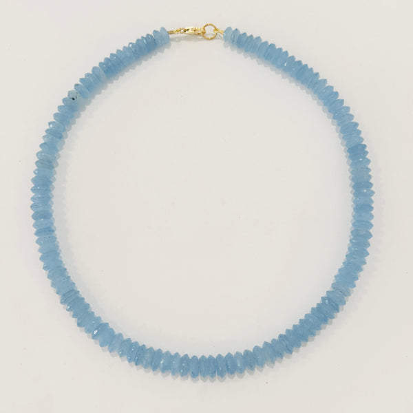 German cut chalcedony candy necklace