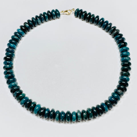 natural apatite statement candy necklace