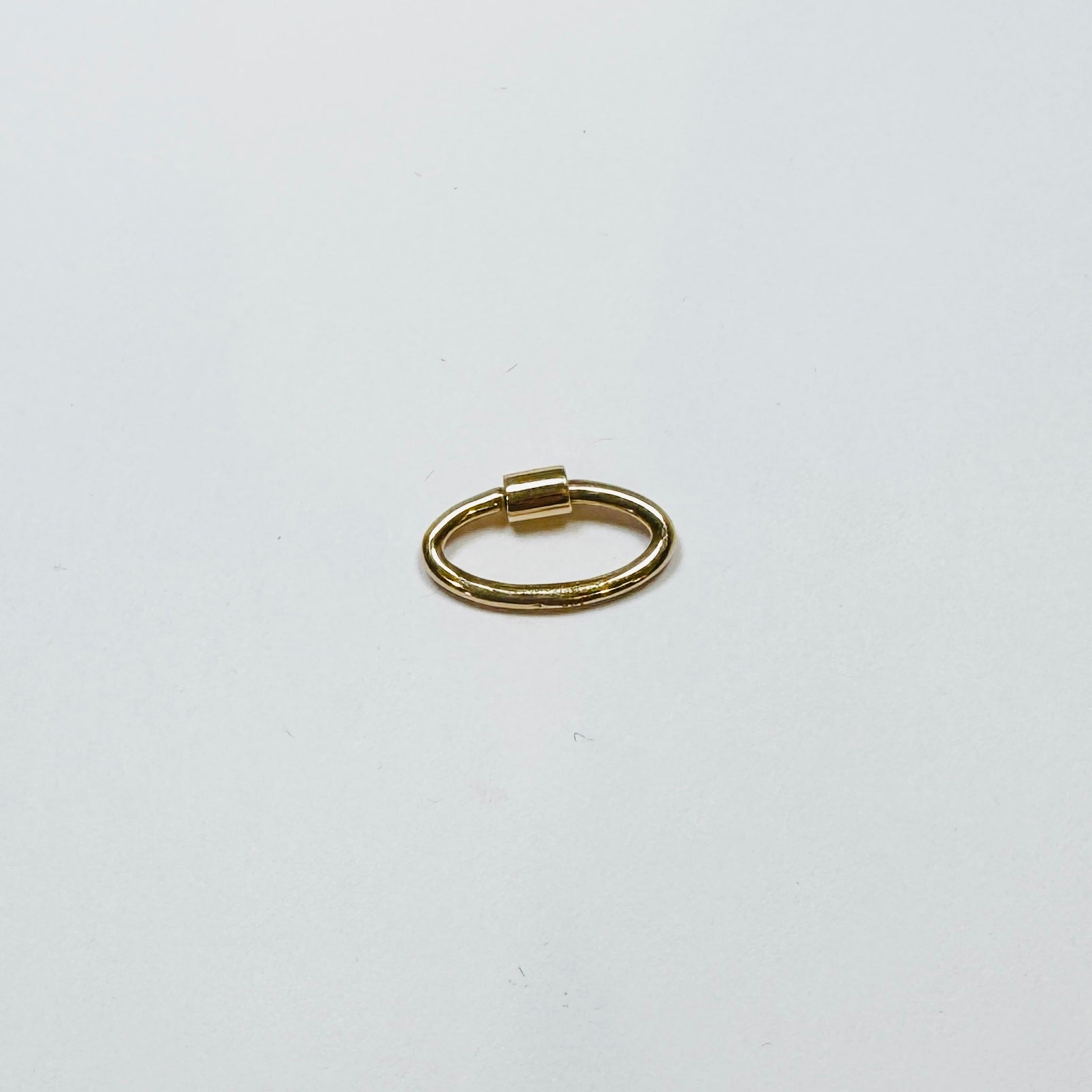 gold carabiner connector