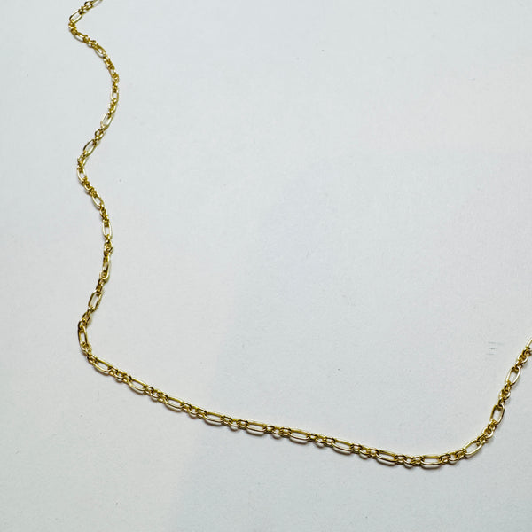 figaro chain, 14k gold