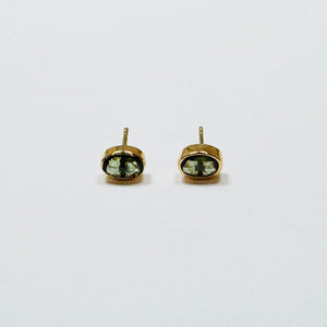 sapphire bezel set studs
