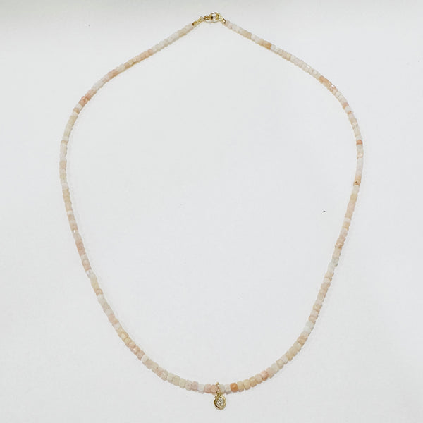 delicate necklace with gypsy set diamond