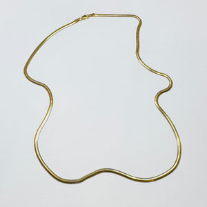 14 k gold herringbone chain