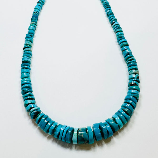 turquoise statement necklace, graduated