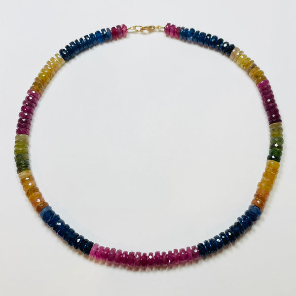 Sri Lanka sapphire necklace