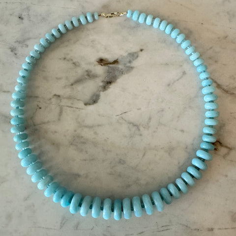 graduated amazonite candy necklace