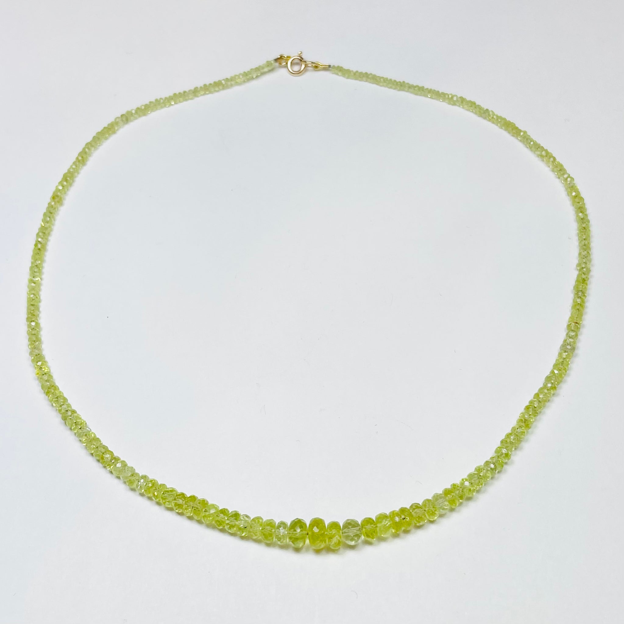 faceted lemon topaz necklace