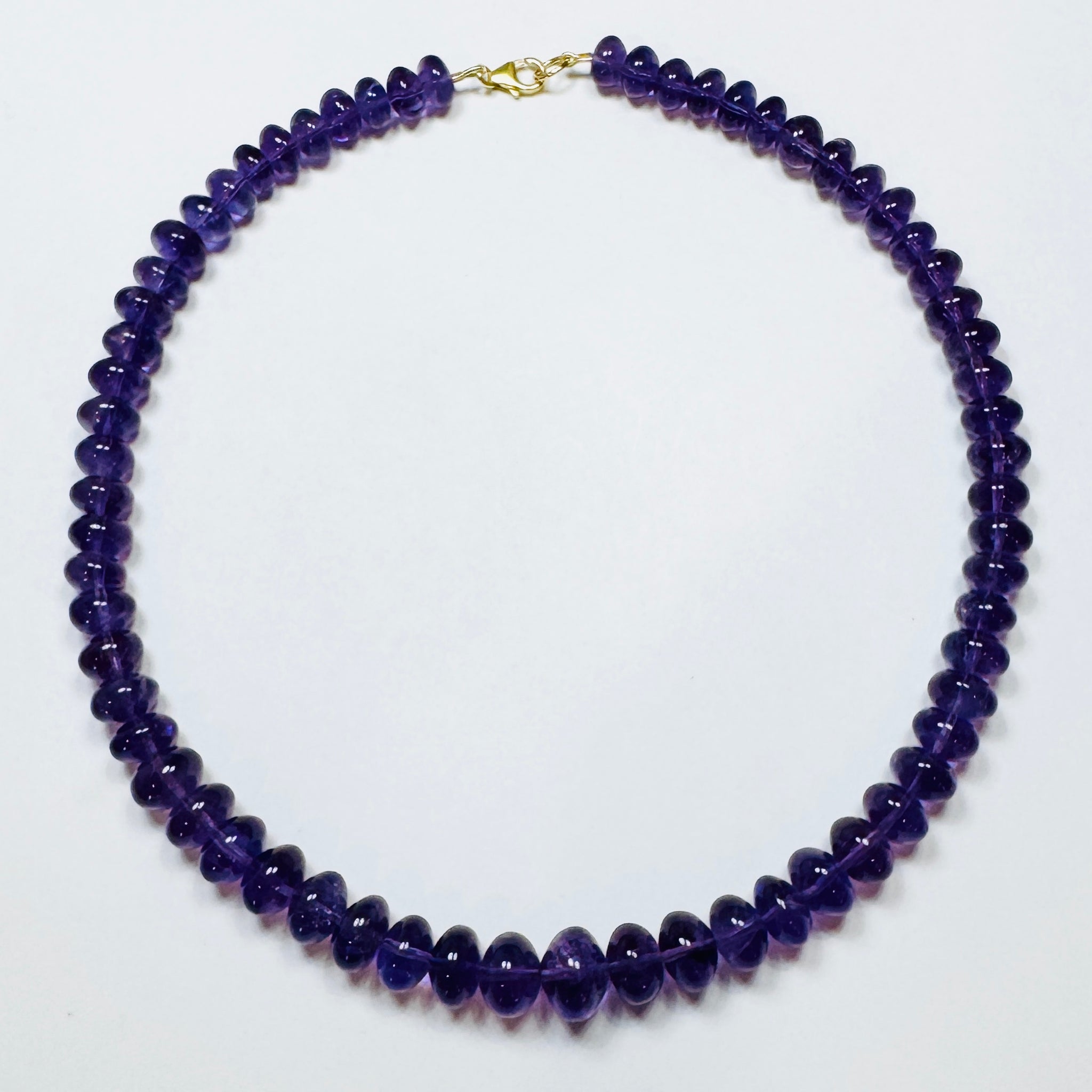 graduated amethyst candy necklace