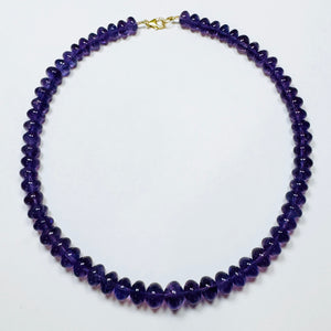 graduated amethyst candy necklace