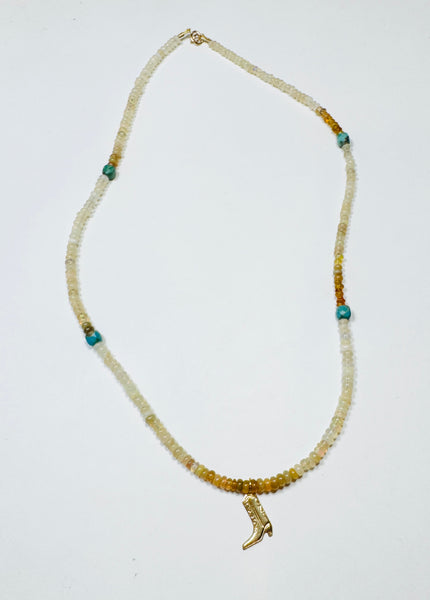 delicate with Cowboy boot charm