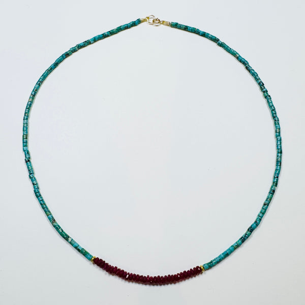 two tone delicate necklace