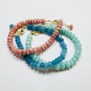 misc beaded gemstone bracelet