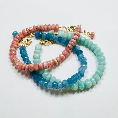misc beaded gemstone bracelet