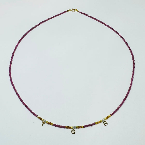 delicate inital necklace