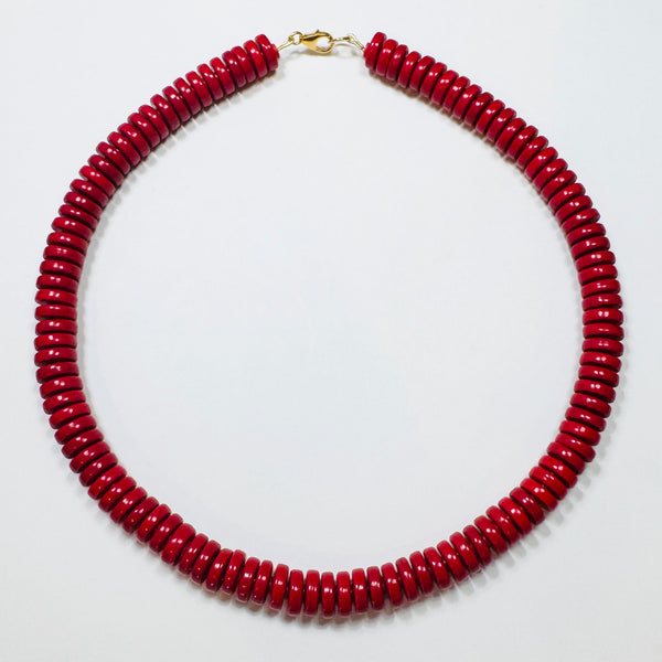 cherry red barrel candy necklace