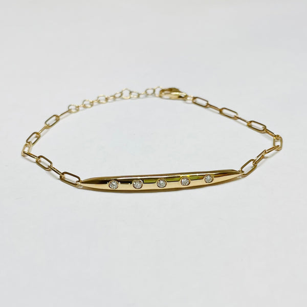 diamond canoe bracelet