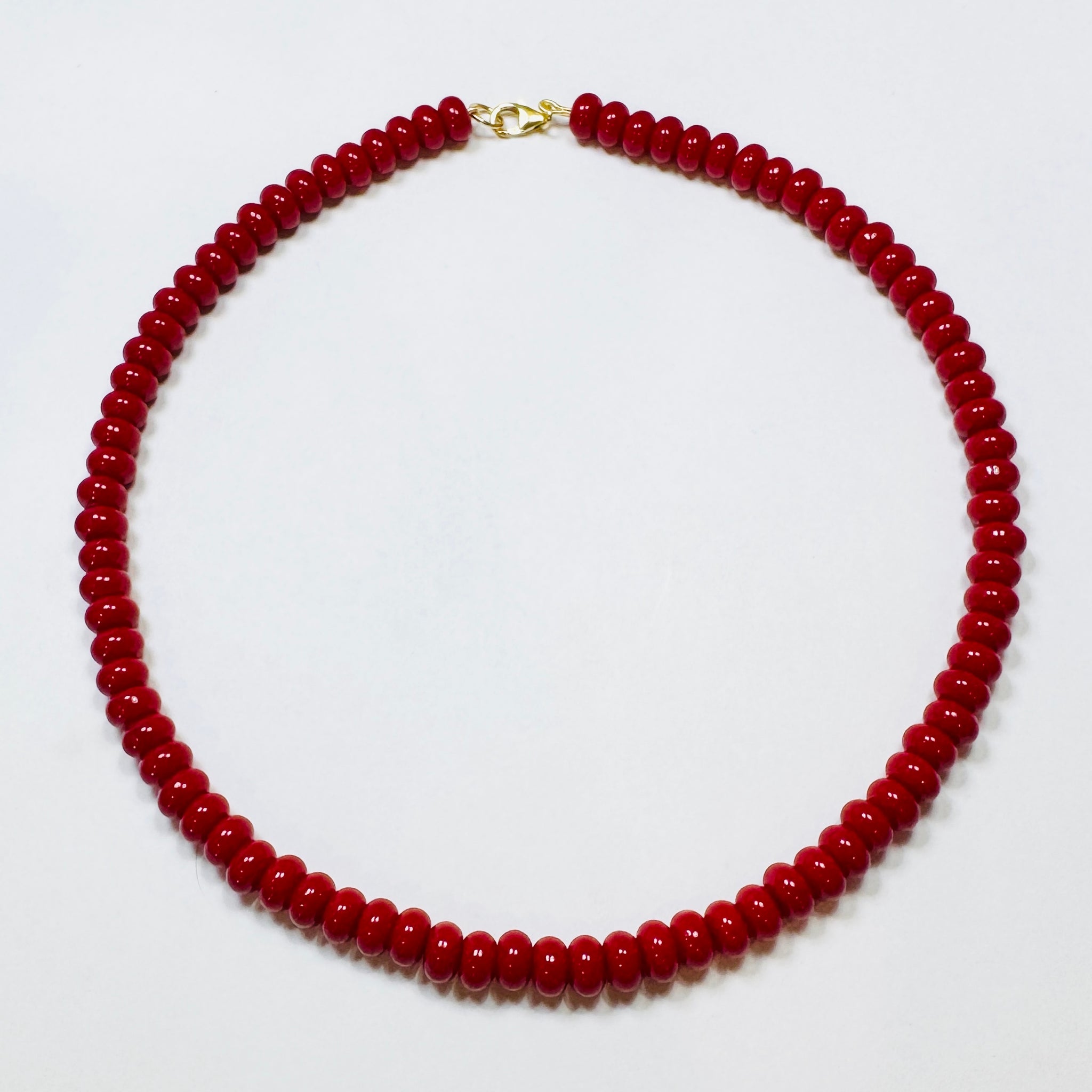 red agate candy necklace