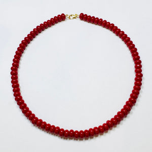red agate candy necklace