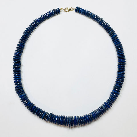 lapis necklace with spacers