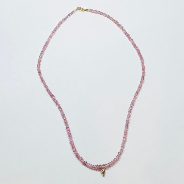delicate necklace with double diamond charm