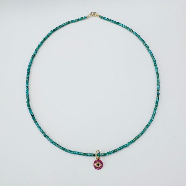 evil eye medallion necklace