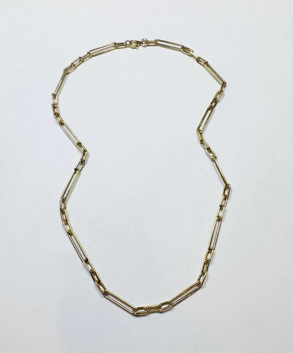 rectangular paperclip necklace – Theodosia Jewelry