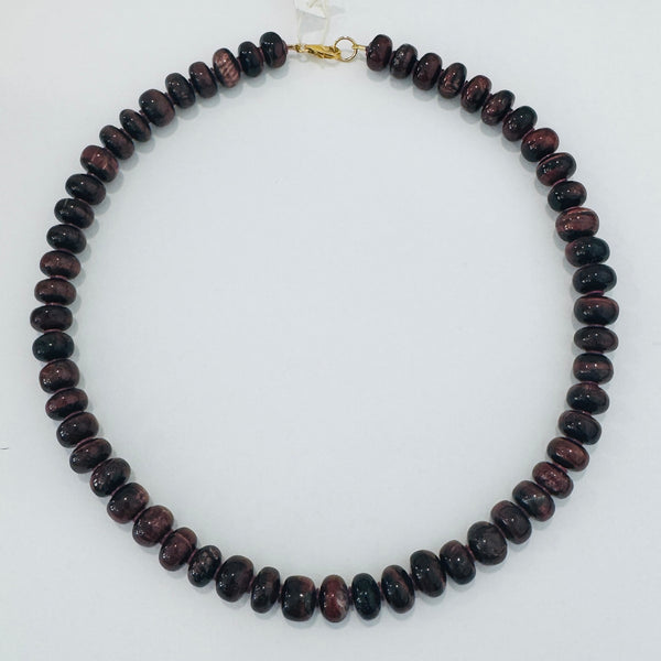 estate tigers eye candy necklace