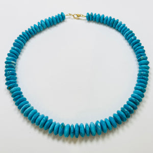 german cut turquoise candy necklace