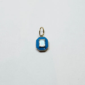 enamel gemstone charm