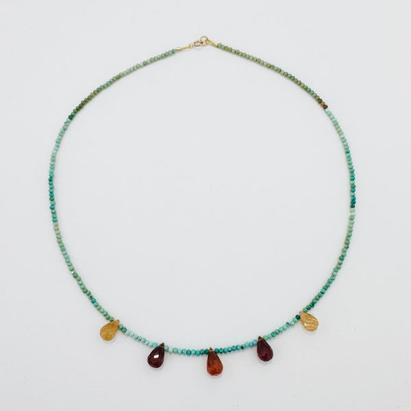 briolette delicate necklace