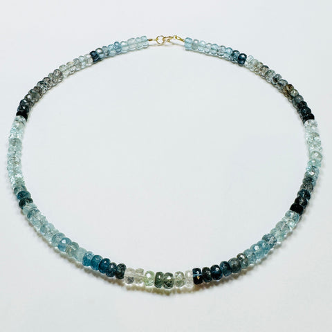 aquamarine nugget necklace