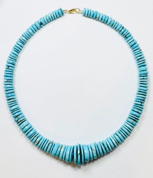 AAA sleeping beauty turquoise statement necklace