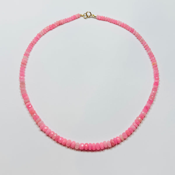 pink ice opal candy necklace