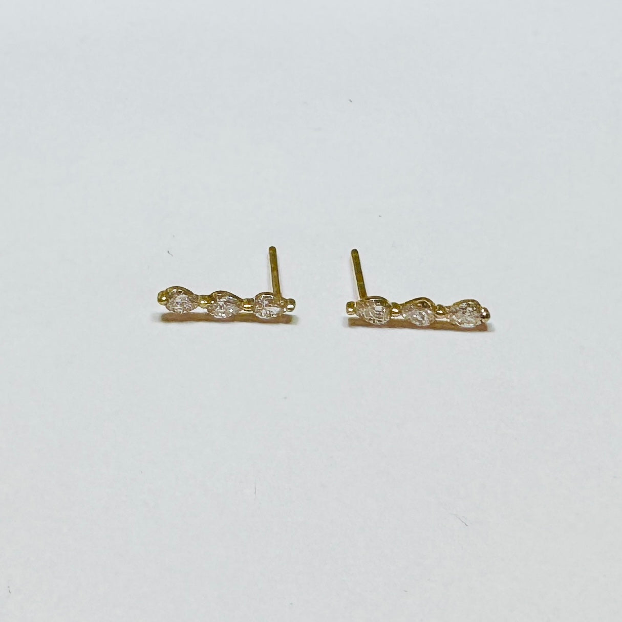 marquee diamond bar studs