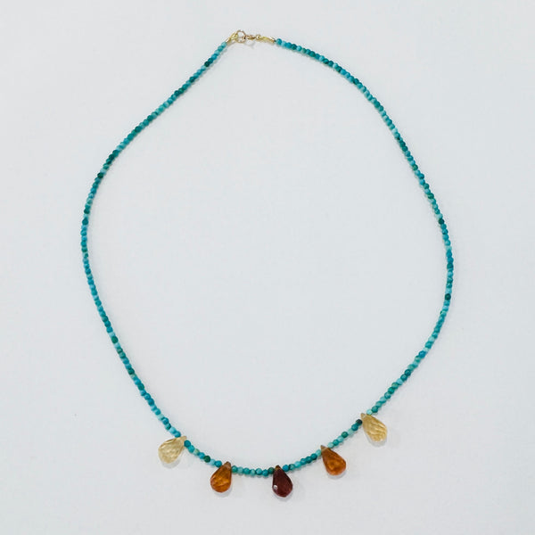 briolette delicate necklace