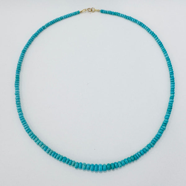 blue gem turquoise necklace