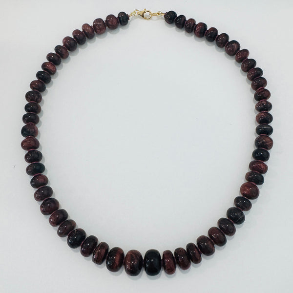estate tigers eye candy necklace