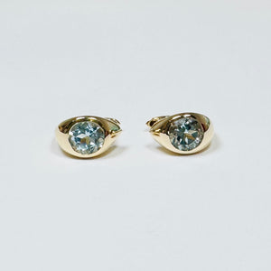 london blue topaz huggies
