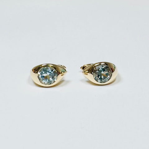 london blue topaz huggies
