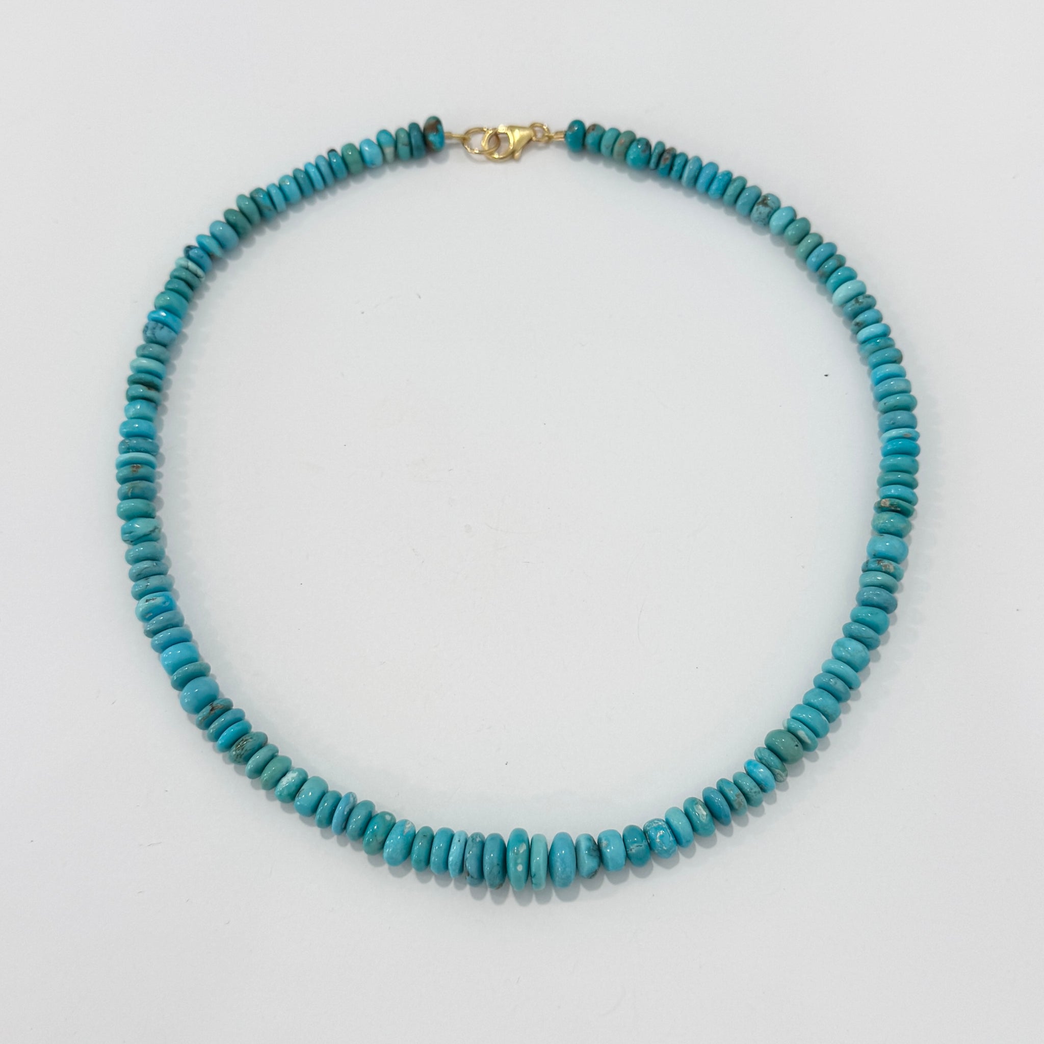 Tiffany blue turquoise candy necklace – Theodosia Jewelry