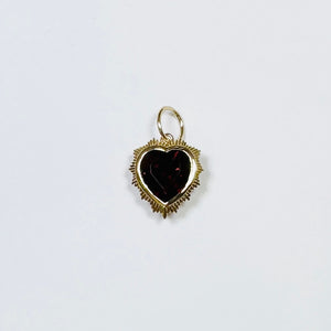 gemstone fluted heart