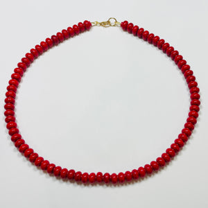 cherry red candy necklace