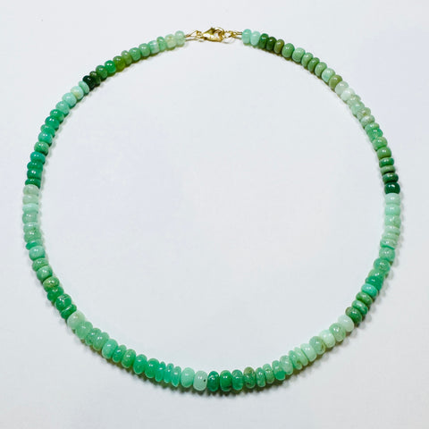 7mm chrysoprase candy necklace