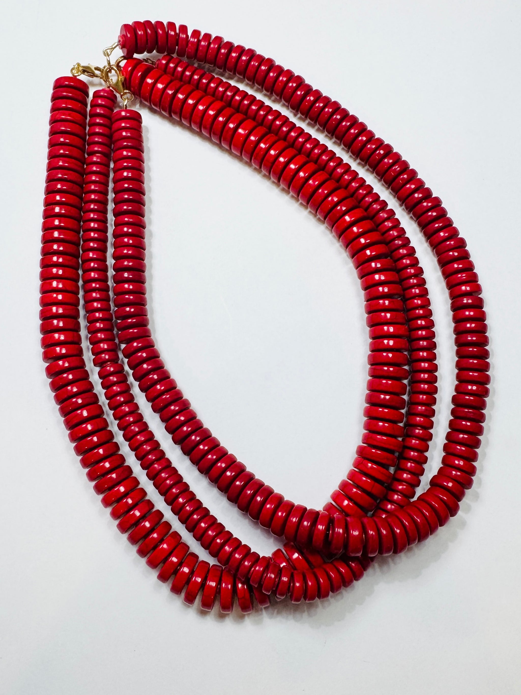 cherry red barrel candy necklace – Theodosia Jewelry